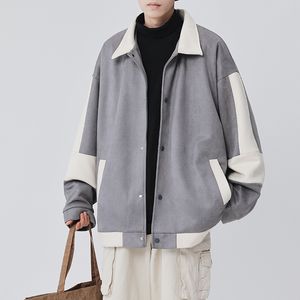 Erkek ceket ceket Kore moda y2k ropa erkekler için giyim sonbahar kış sokak kıyafeti ceket uzun kollu kıyafetler rahat üstler 230831