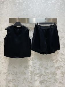 Work Dresses Spring And Summer Sleeveless Vest A-line Shorts Silky Fabric Upper Body Is Particularly Comfortable Skin-friendly713