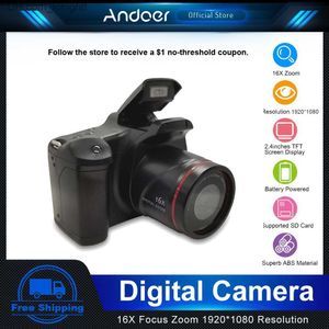 Camcorders Andoer Digital Camera 16X Focus Zoom 1920X1080 SLR Supported 32GB Card Portable for Travel Photos Taking Q230831