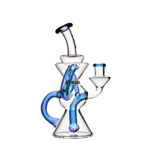 CCG Recycler Dab Rig mit 3Pinhole Perc 14,5mm Gelenk