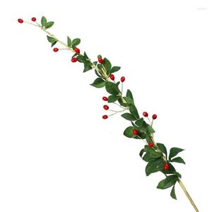 Decorative Flowers Simulated Goji Berries Fruit Branches Home Decoration Samples Flower Art Matching Materials Fake