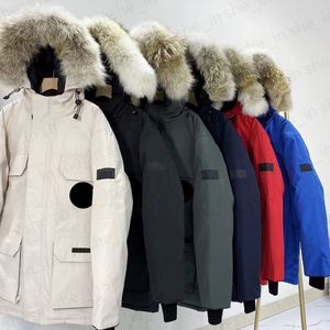 23FW Mens Puffer Ceketler Kadın Kürklü Ceket Tasarımcısı Kış Moda Parkas Palto Klasik Sıcak Puf Ceket Dış Giyim Yüksek Kaliteli XS-2XL