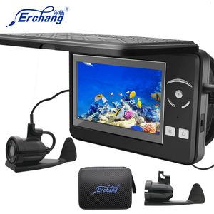 Fish Finder Erchang F431b подводной рыбацкой камеры с 4 -кратным цифровым масштабированием 4,3 дюйма 4000 мАч 15 м Инфракрасная зимняя рыбака Fisherman Fisher 230831