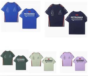 Neues F1-Rennwagen-T-Shirt für Herren, Sommer, Rundhalsausschnitt, kurze Ärmel, individuell angepasst