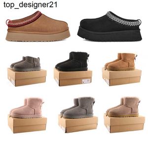 2023 تسمان كالي موجة سبورت شببر رجال نساء 36-46 شريحة Tazz أسترالية Mini Boot Slipper Slides Classic Platform Boots Suede Wool Winter Boots