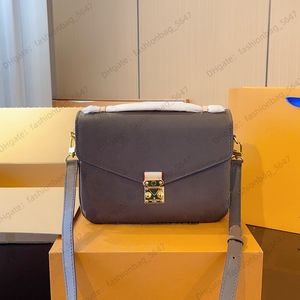 Top torebki designerka torebka Pochette Messenger Metis na ramię Brown Flower Luksusowe torebki torebki torebki krzyżowe dla kobiet wysokiej jakości torba Dhgate 40780