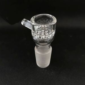 Plus Glass 22mm Glass Bowl Short Version för nytt Vaporizer Populärt varumärke FC Forum Vape 14mm Male 19 Hole Pore Plate Glass Screen LL LL