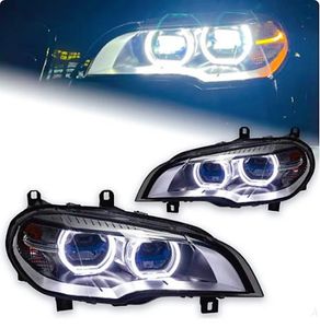 LED Laser Style Headlight for BMW X5 Running Headlights 2007-2013 E70 High Low Beam DRL Signal Lamp