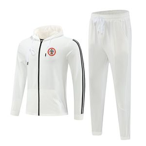 Accrington Stanley FC Fatos de treino masculino esportes ao ar livre quente manga longa roupas zíper completo com boné manga longa lazer esportes terno