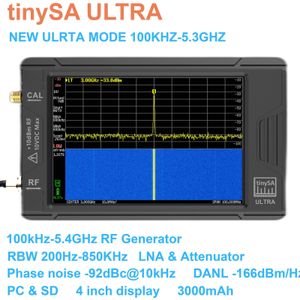 Rádio tinySA ULTRA 100k53GHz Analisador de espectro minúsculo portátil com bateria 4 