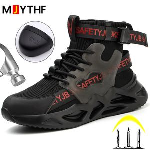 Stiefel MJYTHF 2023 Männliche Arbeitsschuhe Anti Punktion Sicherheit Männer Unzerstörbar Anti Smash Socken Turnschuhe Mode 230830