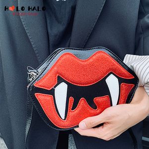 Borse da sera Design gotico con denti del diavolo Borse da donna e borsette per ragazze scure Borsa a tracolla a tracolla Cosplay Halloween Borsa da donna 230830