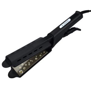 Hair Straighteners Straightener Fourgear Temperature Adjustment Ceramic Tourmaline Ionic Flat Iron Widen Panel Professional Styling Tool 230831