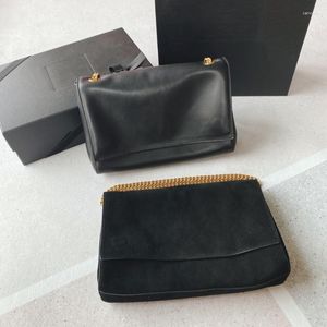 Abendtaschen Black Series Doppelseitige Umhängetasche mit Metallkette und Schulter-Rücken-Umhängetasche
