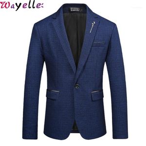 Мужские костюмы Blazers Men Blazer Jacket Slim Fit Business Casual Styly Litwing for Coat Masculino 5xl1244c