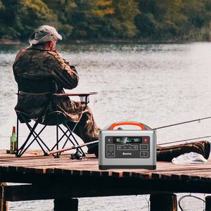 Bärbar kraftstation. 500 Watt 537Wh LifePo4 Batteri för campingmatbil Explorer -telefon