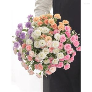 Dekorativa blommor 1Bouch Artificial Lilac Silk Flower Wedding Bride Buquets For Table Decoration vardagsrum Vasarrangemang