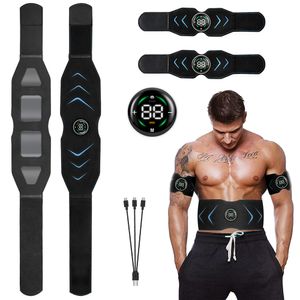 Outros itens de massagem EMS Estimulador muscular abdominal Abs Trainer Toning Belt Recarga USB para massagem corporal Barriga Perna Braço Perda de peso Fitness Massager 230831