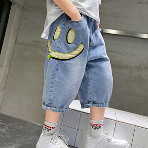 Jeans Pantaloncini di jeans da ragazzo Jeans per bambini 2023 Pantaloni larghi casual sottili estivi 7 8 9 10 11 12 13 14 Anni 230830