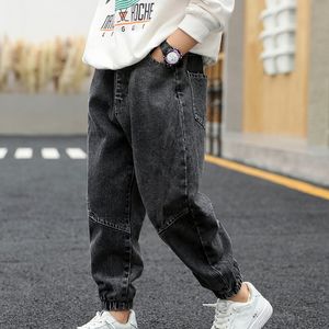 Jeans Boys 2023 Black Spring Pants 100 Cotton Trousers denim 230830