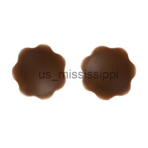 Breast Pad Women Sticky Bra Breast Petals Dark Nipple Cover Brown Invisible Adhesive Silicone Backless Strapless Pasties Nipple Stickers x0831