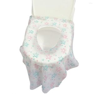 Capas de assento do vaso sanitário capa 20 pçs simples conveniente leve estrela impressão almofada descartável fornecimento do banheiro