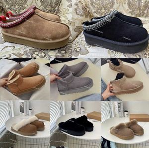 Uggit Boots Designer Tasmanes Slippers Chestnut Fur Slides Winter Boots Women Men Mini Mini Platform Boot Australia Snow Booties 35-45