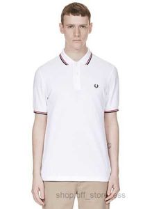 Men Classic Perry Polo Рубашки из хлопкового листа вышивка высокого качества летние повседневные полосатые полосатые воротника Лондон Фред Тупы Black 2 PCVW