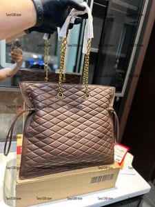 2023 New Women Designer Luxury Tote Bags Fashion Gaby Quilted Large Shopping Bag Lady Real Leather 7A Quality Handbag With Chain Vintage Crossbody Shoulder Bag Purse