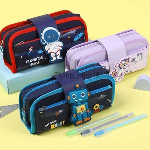 Pencil Bags Pencil Case Cartoon Kawaii Detachable Students Large Pencil Cases Cute School Pen Cases Pouch Stationery Supplies Gift Kids Bag HKD230831