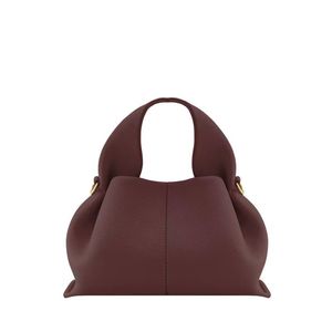 Tonca Texturizado Duo Bolsa de Ombro Camel Numero Un Nano Ma Le Cyme Tote Mulheres Cross Body Bags Lady Bolsa de Couro Luxo Meia Lua Underarm Bags