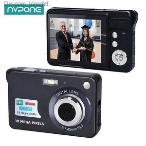 Kameralar dijital kamera video kaydedici kamera 18mp fotoğraf 8x zoom anti-shake 2.7 inç büyük 720p tft ekran cmos mikro hediye q230831