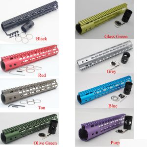 Altri accessori tattici 9 colori 12 pollici Tralight Keymod Handguard Rail Sistemi di montaggio galleggiante per Ar-15 / M4 M16 .223 / 5.56 Drop Deli Dh9Ag