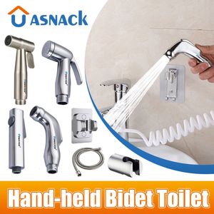 Badtillbehör Set Handheld Bidet Toalett Sprayer Rostfritt stål Spray Hem Badrum Duschhuvud Badrum Självrengöringsverktyg Bidet Duschhuvud 230831