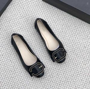 Chanells Pendlerkleid Channel Chunky French Ladies Elmsk Casual Fashion Shoes Heels Retro Mary Jane Ledermut Frauen Frauen