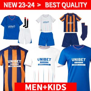 23/24 Rangers Davis Morelos Hagi Soccer Jerseys Kids Kit 2023 2024 FOTBALL SHIRT TRÄNING MÅLSKAPP