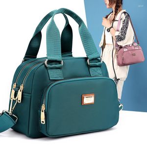 Torby wieczorowe eleganckie kobiety nylonowe wodoodporne torba na ramię Mała torebka Kobieta Crossbody Codzienna Tote Panie Messenger Girl