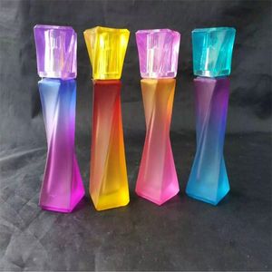 Graded multi-color rotating alcohol lamp glass bongs accessories , Glass Smoking Pipes colorful mini multi-colors Hand Pipes Best Spoon glas