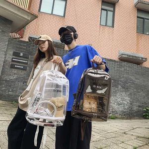 Chaoku Creative Backpack Korean Version Harajuku Couple Personality Leisure Bag Fashion College Student Schoolbag 230301