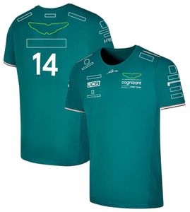 F1 Team 2023 Kortärmad t-shirt sport rund hals fritidslagskläder fans övergripande mäns anpassade racingkläder