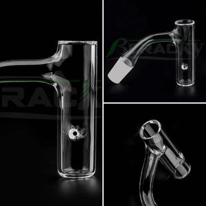 DHL BERACKY Full WELD BEVELED KANT RÖKNING Kvartsfingerbanger med snurrande hål 2mm Wall Seamless Auto Spinner Nail For Glass Water Bongs Dab Oil Rigs Pipes