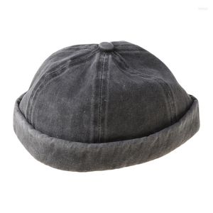 Berretti Vintage Street Dance Cappello hip-hop Berretto melone senza tesa regolabile per unisex