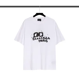 T-shirt oversize DUYOU con lettere vintage in jersey di lavaggio T-shirt in cotone 100% da uomo T-shirt basic casual da donna Top classici di qualità DY8860