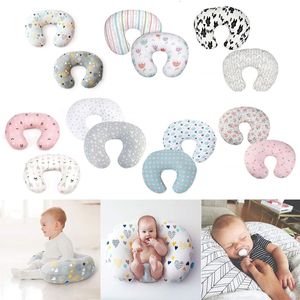 Kussens 2 pc's geboren babyverpleegkundige kussensloop Materniteit Ushaped Breast Feeding Pillow Case Infant Fant Milk Cushion Cover 230301