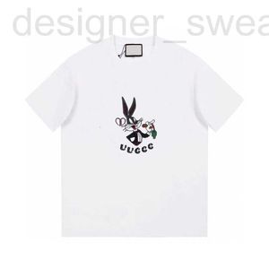 Herren-T-Shirts Designer Die richtige Version des verifizierten Summer Cartoon-Kaninchenmuster Kurzärärmelte T-Shirt für Männer und Frauen fu6o