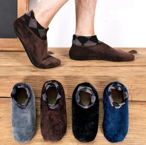 Erkek Çoraplar Kadın Erkekler Kış Sıcak Kalın Ev Yatak Moda Saf Renk Olmayan Kısa Elastik Zemin Terlik Polyester Sockksmen