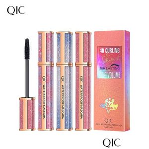 Mascara Qic Colorf Star Sky Waterproof Black Mascaras 36H Longlasting Cring Spessa Allungamento Fast Quick Dry Makeup Lash Drop Delive Dhlab