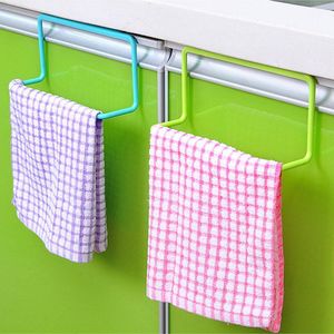 Organização de armazenamento de cozinha Banheiro Cocina Wash Racks High armário de armário Back Plowel Shelf Organizer pendurado cabide da porta do suporte para toalhas