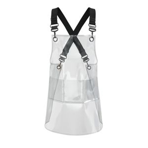 Aprons Fashion Clear Transparent Custom Color House Accessories Waterproof Kitchen Hair Salon Washable TPU Man Women's Apron 230301