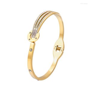 Bangle Nen Fashion Crystal Hollow Spring Open Bracelet Bracelet Love Love Gif